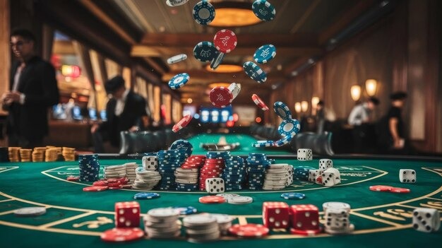 Live dealer studio with multiple camera angles showing blackjack table